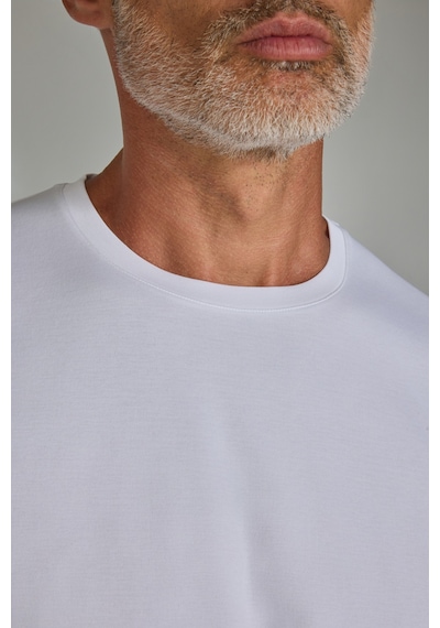 Bisse Bisiklet Yaka Erkek Pamuk Beyaz T-shirt Ts25y25106 D01 Beyaz