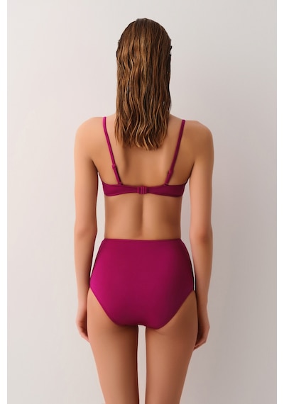 Suwen Önden Bağcıklı Destekli Bikini Üst Sbn26655c1283 Bordo