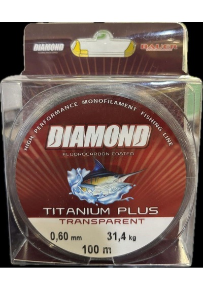 Bauer Titanıum Plus 100 Mt Fluorocarbon 0,50 Mm Misina