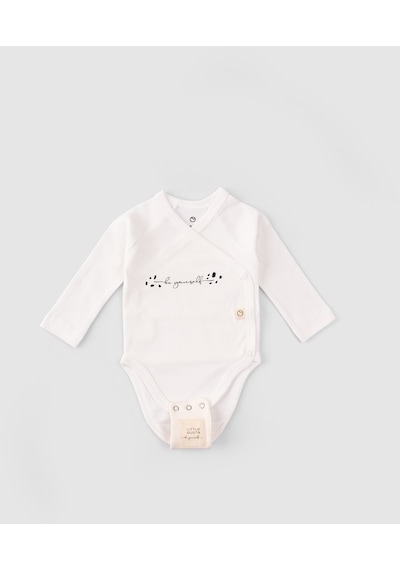 Little Gusto Organik Pamuk Bebek Body Zıbın Uzatma Aparatı 2 Adet 8,5mm 001