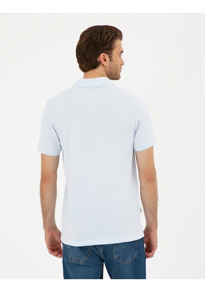 Pierre Cardin Erkek Buz Mavisi Tişört Basic 50291625-vr095 Buz Mavisi
