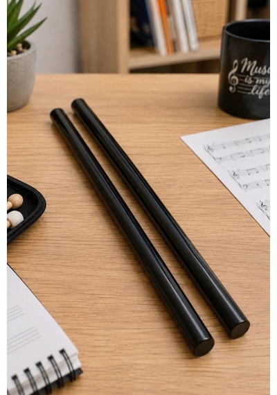 Midex Orf-bt-25bk Siyah Çocuklara Özel Ritim Çubuğu 25 Cm Eğitici Örf Aleti Karbon Fiber