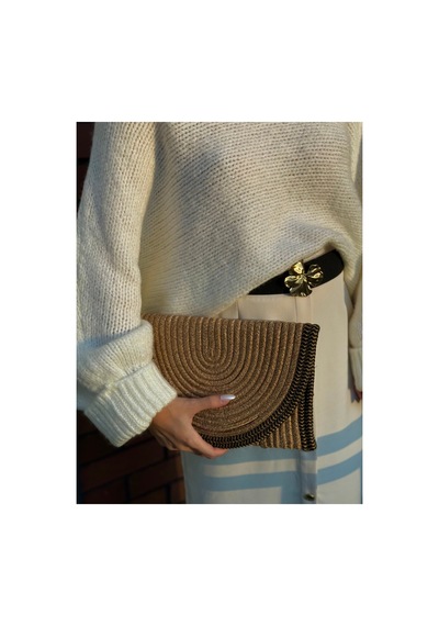 Aylakaya Tress Clutch Bej Bej