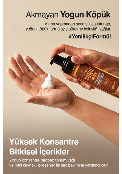 Hacim Veren Şekillendirici Saç Bakım Toniği - Fön Köpüğü Dashu Classic Style Grooming Tonic Foam