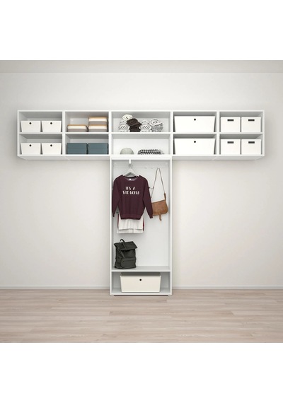Ikea Beyaz Sağlam Kapaklı Gardırop 320x42x241 Cm