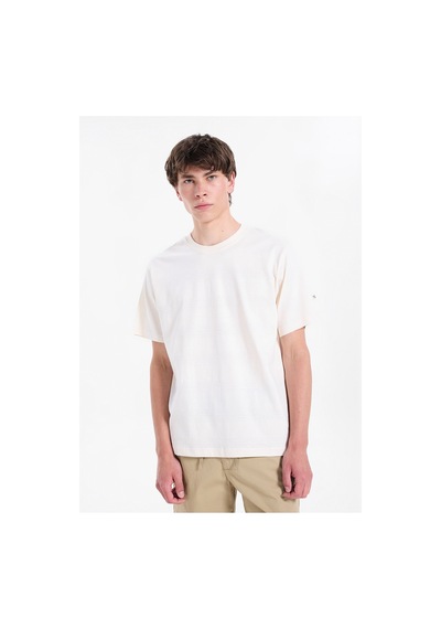 Jack & Jones Jorrıvıera Blank Tee Ss Crew Neck Ekru