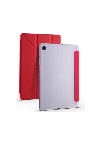 Galaxy Uyumlu Tab S6 Lite P610 Kılıf Zore Tri Folding Smart With Pen Standlı Kılıf