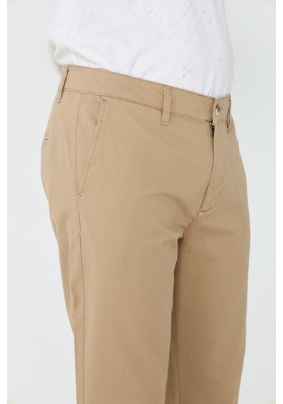 Camel Rengi Dynamic Fit Erkek Chino Pantolon