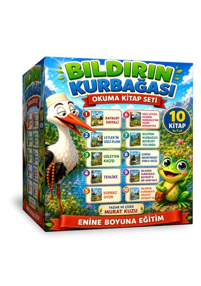 Hacı Leylek Ve Bıldırın Kurbağası Okuma Kitap Seti 10 Kitap