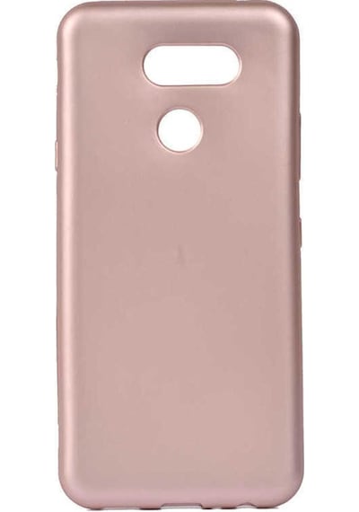 LG Uyumlu K40s Kılıf Zore Premier Silikon Kapak Rose Gold