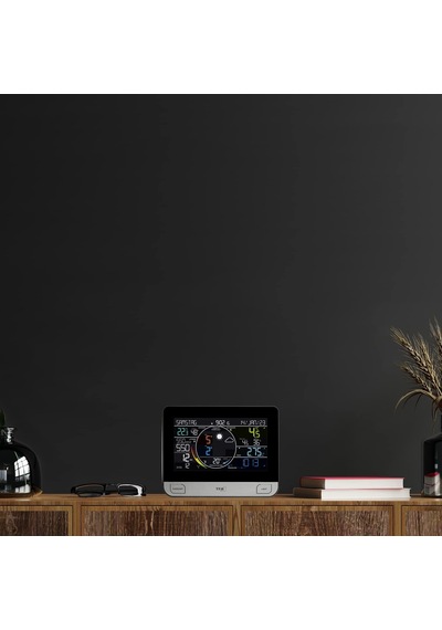 Tfa Dostmann Hava Durumu İstasyonu Wlan View Pro 6'sı 1 Arada, 35.8003.01,dış Mekan Sensörlü Rüzgar/sıcaklık/nem, Yağmur Ölçerli,hava Basıncı, Uygulama Ve Profesyonel Hava Tahmini Dahil Dijital, Siyah