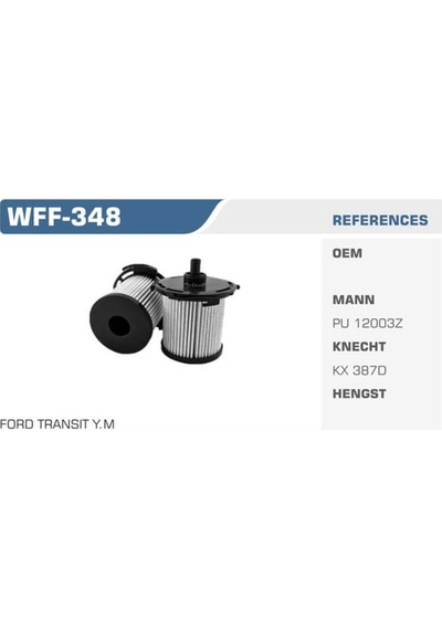 WINKEL WFF-348 Mazot Filtresi Transit V347 Pu12003Z Fn0002