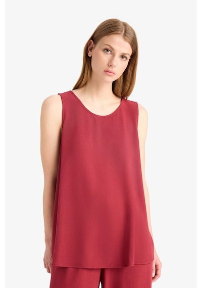 Defacto Regular Fit Yuvarlak Yaka Kolsuz Plaj Üstü-fall İn Love D9762ax25smbr285 Bordo