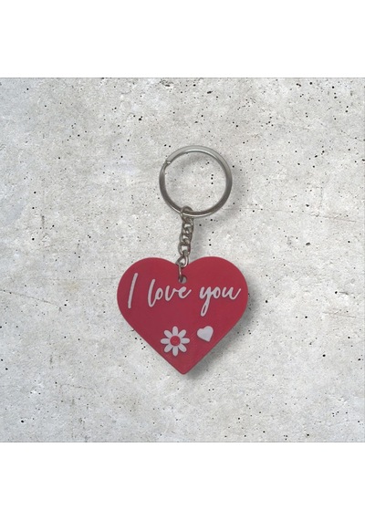 Kalp I Love You Anahtarlık