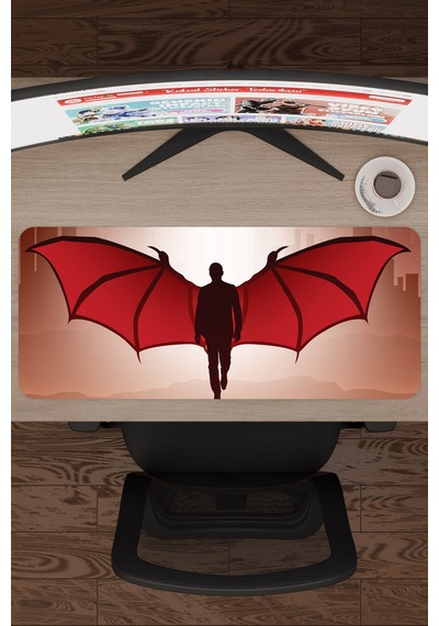 Lucifer V5 70x30 Xl Gaming Kauçuk Kaymaz Taban Mouse Pad Fare Altlığı