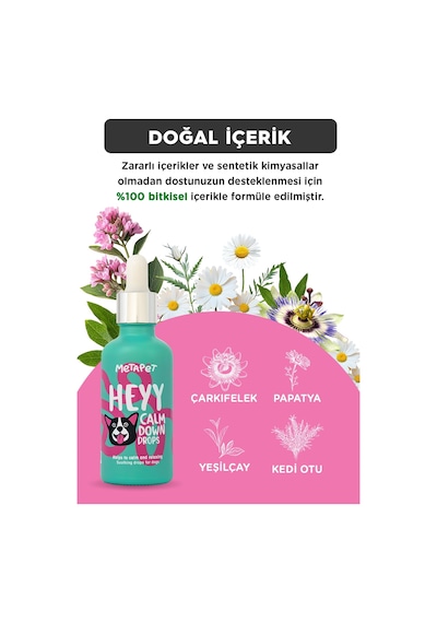 Metapet Köpekler İçin %100 Doğal Sakinleştiricis Damla 50 ML