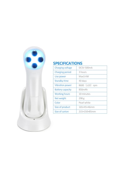 Portable Rf Cilt Bakım Cihazı Beyaz