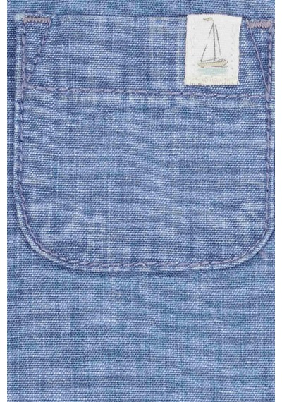Erkek Bebek Alt Üst Set Denim