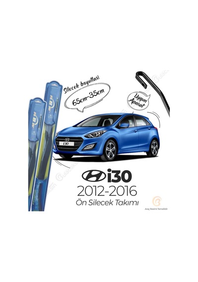 Hyundai i30 Ön Silecek Takımı (2012-2016) RBW Hibrit Hyundai i30 Ön Silecek Takımı (2012-2016) RBW Hibrit
