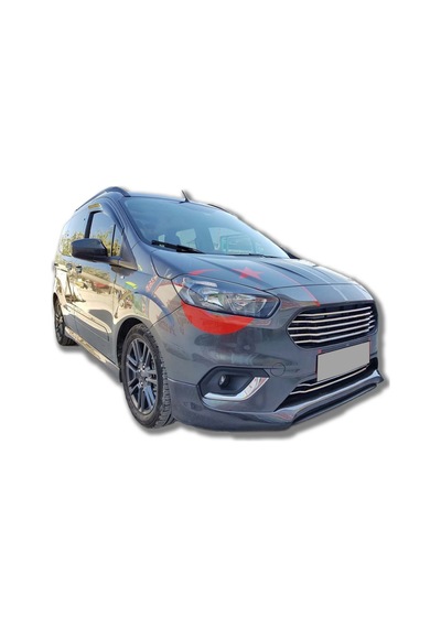Ford Tourneo Courier 2018-2023 Makyajlı Kasa Uyumlu Boyasız Plastik Servis Model Ön Ek