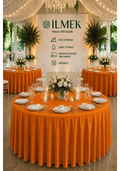 Dertsiz Yuvarlak Masa Örtüsü 280-300-320 Cm Geniş En Dikişsiz Düğün Davet Organizasyon Otel Restoran Kiremit Kiremit Dertsiz Yuvarlak Masa Örtüsü 280-300-320 Cm Geniş En Dikişsiz Düğün Davet Organizasyon Otel Restoran Kiremit Kiremit