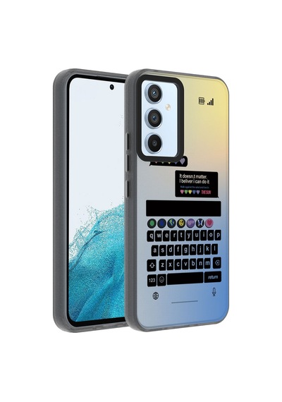 Kilifone - Samsung Uyumlu Galaxy A14 - Kılıf Koruyucu Sert Desenli Dragon Kapak - Klavye