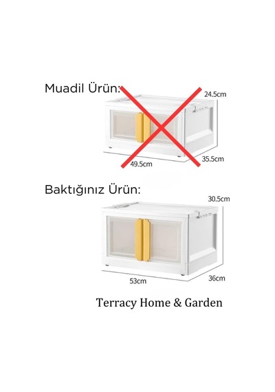 X-large Ebatlı, Üst Üste İstiflenebilir, Katlanabilir Tekli Dolap, Beyaz Kulplu Çok Renkli
