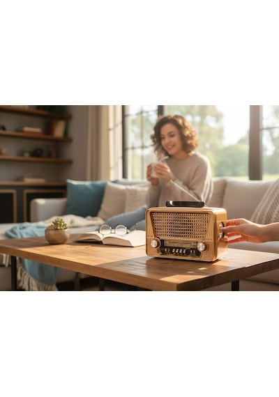 Rt-836a Fenerli Nostalji Trend Radyo,eskitme Nostaljik Radyo Bluetooth Özellikli