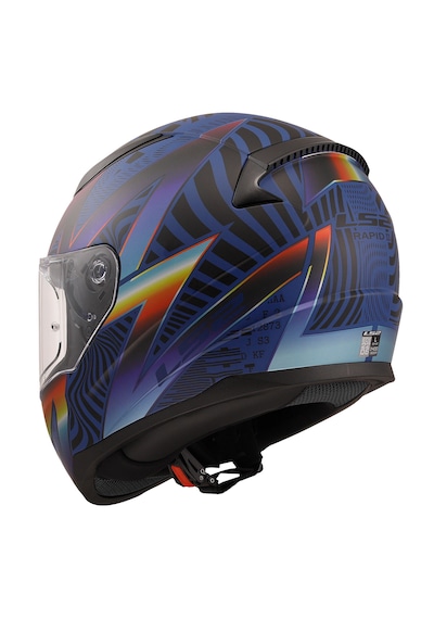Ls2 Rapıd 2 Optık Full Face Motosiklet Kaskı Mat Mavi - Mor
