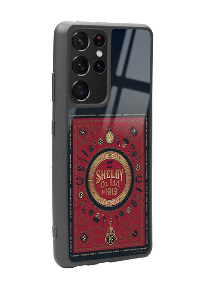 Samsung Uyumlu S-21 Ultra Peaky Blinders Shelby Co. Tasarımlı Glossy Telefon Kılıfı Çok Renkli