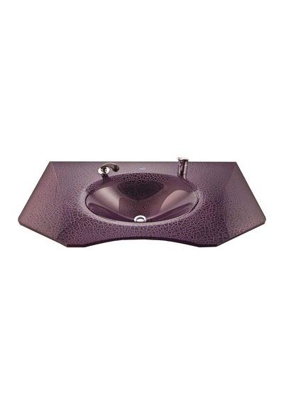 Cam Lavabo Mozaik Modeli 80 x 56 CM