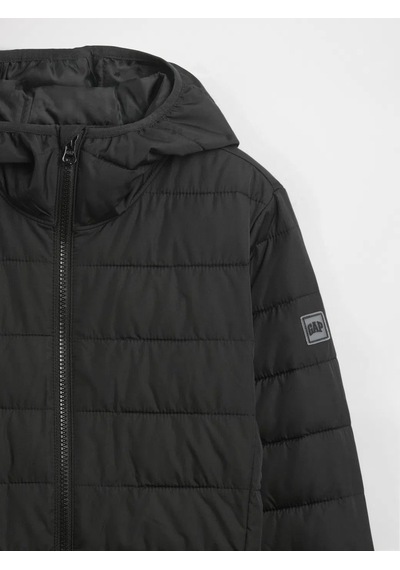 Gap V-frch Lw Logo Puffer Mont Siyah