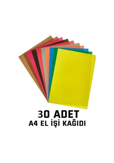 30 A Det A4 Elişi Kağıdı Karışık Renk