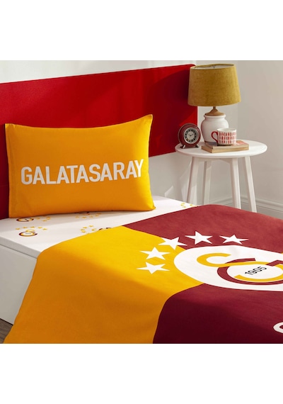 Taç Lisanslı Galatasaray Efsane Pamuk Tek Kişilik Nevresim Takımı 000000001000051950 Çok Renkli
