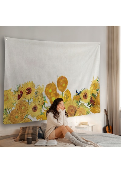 Vincent Van Gogh - Ayçiçekleri Duvar Örtüsü-7149