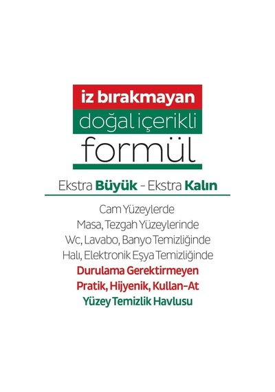 Easy Clean Yüzey Temizlik Havlusu 100 Yaprak 5 Li Set 500 Yaprak Diğer