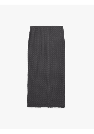 Koton Bürümcük Kumaş Dokulu Slim Fit Midi Kalem Etek Antrasit 6sak10299ek Koton Bürümcük Kumaş Dokulu Slim Fit Midi Kalem Etek Antrasit 6sak10299ek