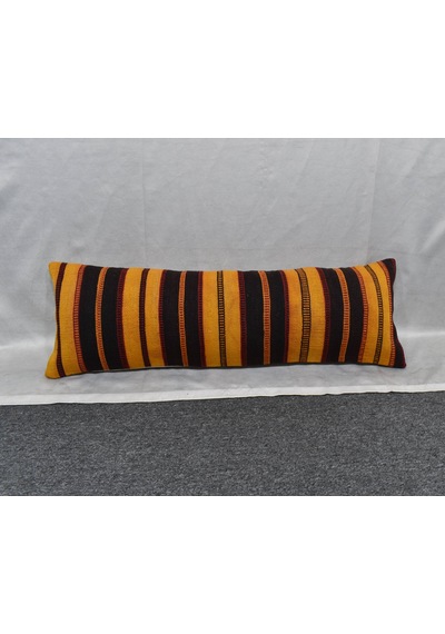 Zehra Abla Halı Yeni El Dokuma Dekoratif Lumbar Kilim Kırlent Yastık Kılıfı 6220