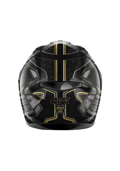 Givi 50.8 Kapalı Motosiklet Kaskı Bronz - Sarı - Siyah