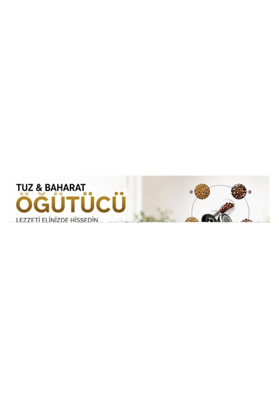 Hand Grınder Küçük Cam Hazneli - Krom Kaplama Pls.kapaklı Tuz - Baharat Öğütücü İ22-411 Bx40 Diğer