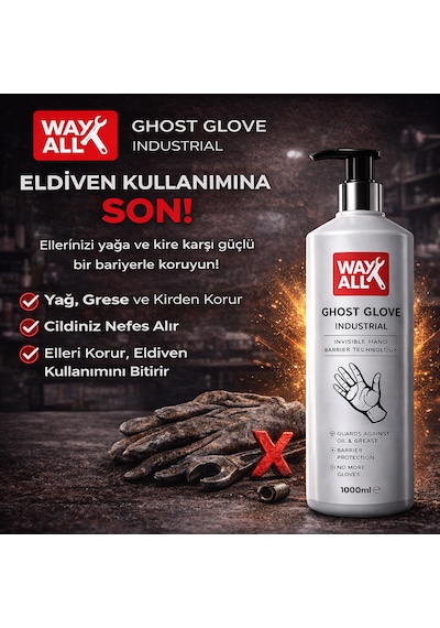 Waxall Ghost Glove Hayalet Eldiven Koruyucu El Bariyeli Jel Vanilya