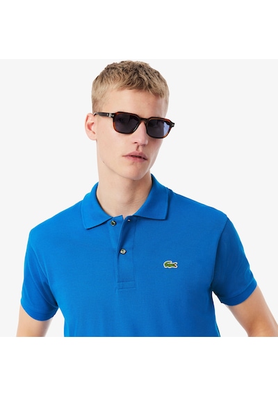 Lacoste Erkek Klasik Pike Kumaş Polo T-shirt Mavi