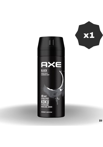 Deodorant Black 150 Ml - 1 Adet