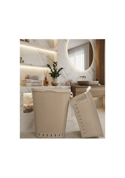Still Çamaşır Sepeti 65 Lt + Çamaşır Selesi 40 Lt İkili Set Bej - 909303859 Bej