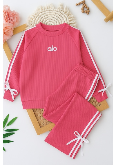 Kurdele Detaylı Alo Fitilli 2 Li Eşofman Takımı - 6/16 Yaş - 31506 Pembe Kurdele Detaylı Alo Fitilli 2 Li Eşofman Takımı - 6/16 Yaş - 31506 Pembe