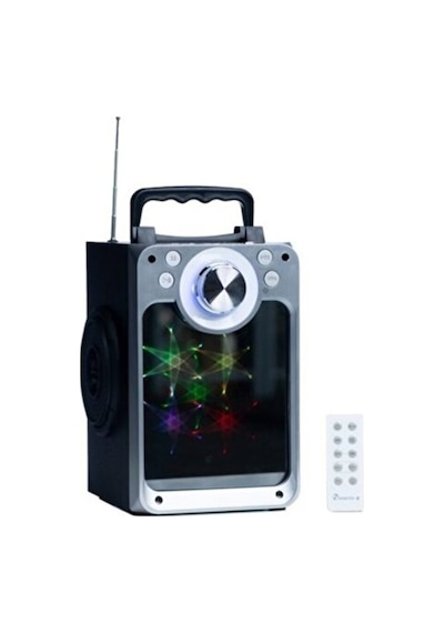 Kts-822s Ayna Camlı Rgb Led Işıklı Bluetooth Speaker Şarjlı Kablosuz Taşınabilir Hoparlör Hafıza Kartı Ve Usb Girişli Fm Radyolu Mp3 Müzik Çalar Ses Sistemi