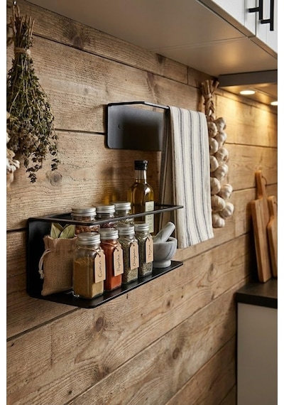 Orret Home Yapışkanlı Banyo Organizer Rafı Paslanmaz Siyah Metal Duvar Tipi Raf Delmeden Montajl Sku: Smgstk7ff2e15b99 Açık Gri