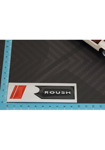 Ford Mustang Roush Bagaj Body Logo Krom Metal 3M Plaka N11.2429