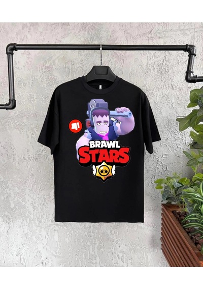 Wear Vexel Unisex Bisiklet Yaka Kısa Kol Baskılı Çocuk T-shirt - Siyah Çok Renkli