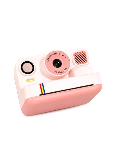 Pembe Anında Baskılı Çocuk Dijital Kamera Termal Yazıcılı Fotoğraf Makinesi Hd Video 16x Zoom Şarjlı Mavi